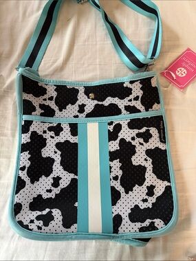 Simply Southern Crossbody Neoprene Bag in cow NWT
